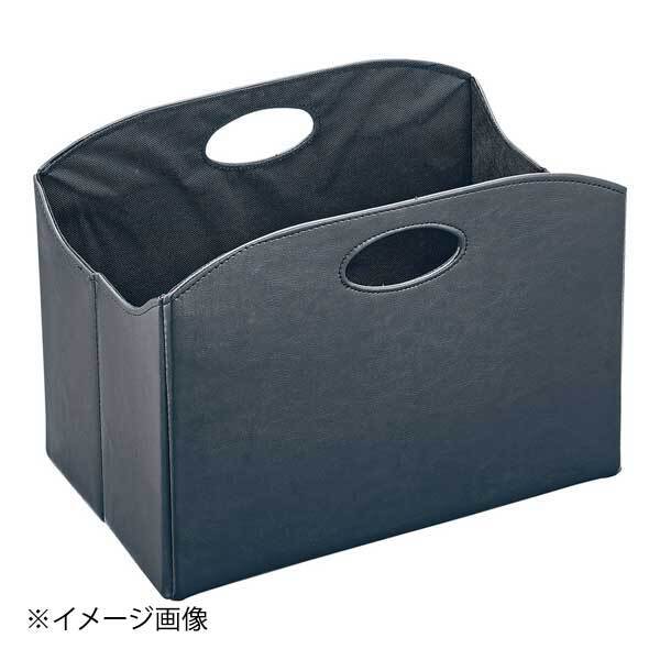 株式会社スマイル レザー調折り畳み収納バスケット 749201 ブラック拍卖