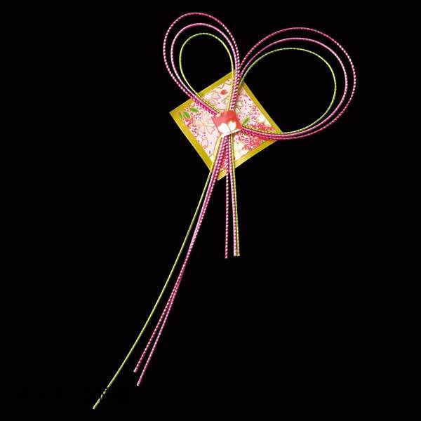 ヤマコー 用美 新水引寿飾り 結び(両面テープ付) (100ケ入) 25351拍卖