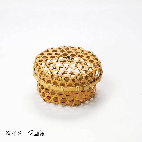 ヤマコー 用美 白竹・かぶせ蓋付料理篭 丸(中) 22706拍卖