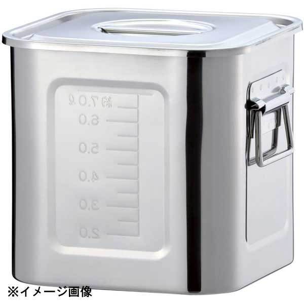 赤川器物製作所 AG 18-8目盛付角キッチンポット 22.5cm(10.8L) 016160拍卖