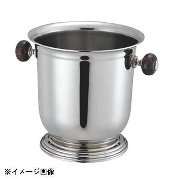 三宝産業 UK 18-8バロン台付シャンパンクーラーL(木柄ハンドル) 169005拍卖