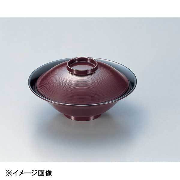 若泉漆器 5.3寸平富士煮物椀 銀朱刷毛目 W-6-69拍卖