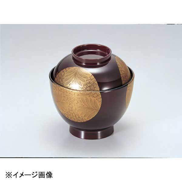 若泉漆器 3.5寸玉子椀 溜武蔵野日月 1-163-12拍卖