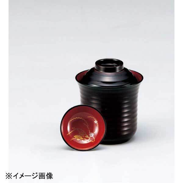 若泉漆器 2.5寸平筋箸洗椀 溜内朱見返付S・H塗 W-10-18拍卖