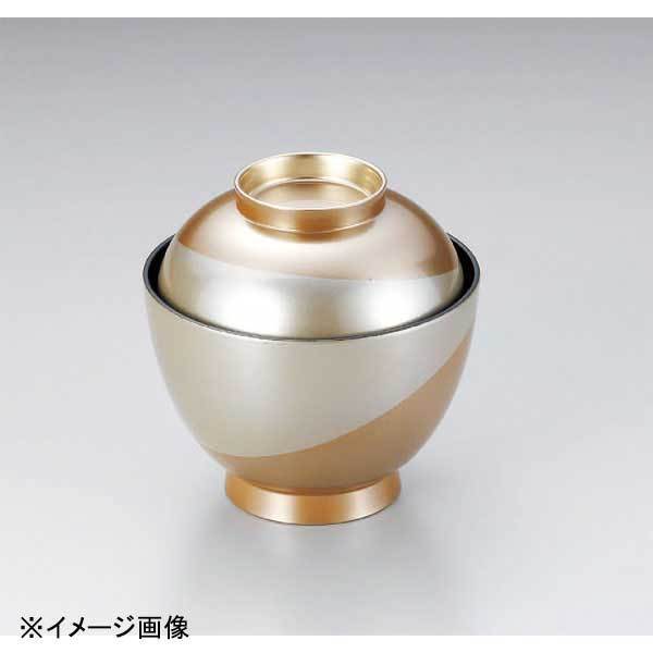 若泉漆器 ナツメ型吸椀 金流線銀地塗本漆塗 W-9-36拍卖