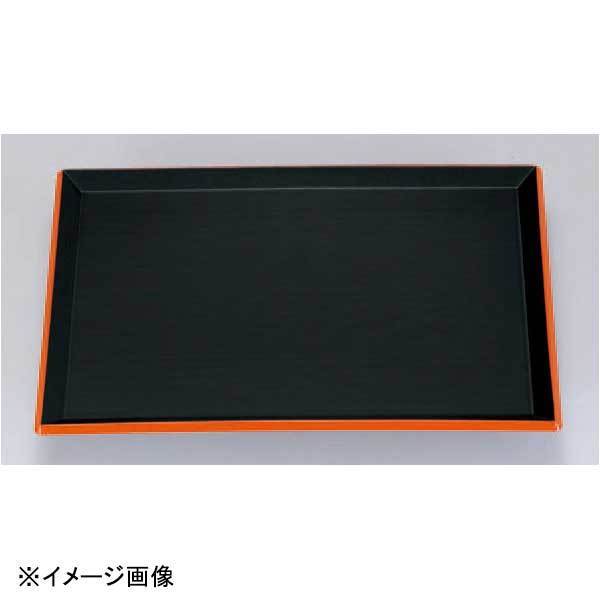 若泉漆器 耐熱富士長手千筋盆 黒渕朱NS 尺8寸 1-61-40拍卖