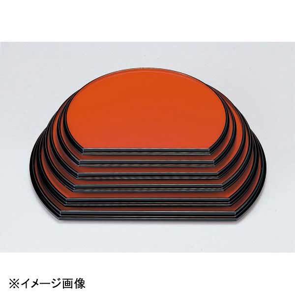 若泉漆器 耐熱半月両面盆 朱/グリーン乾漆 尺6寸 1-82-30拍卖