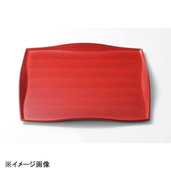 若泉漆器 おもてなし角盆 赤茶刷毛目 NS 尺1寸 B-29-59拍卖