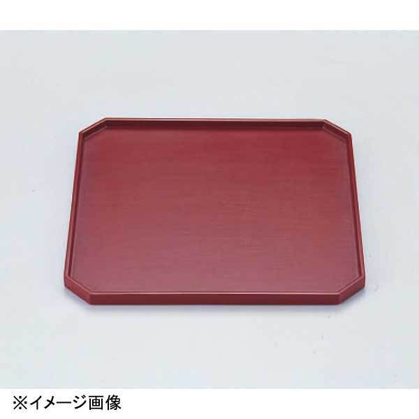 若泉漆器 隅切会席布目盆 銀朱塗 NS 尺1.5寸 B-4-6拍卖