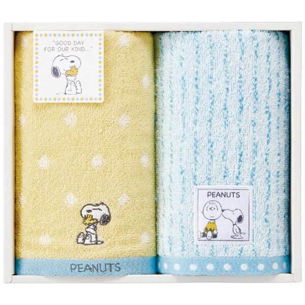 西川 スヌーピー フェイスタオル2枚セット TT84203054拍卖