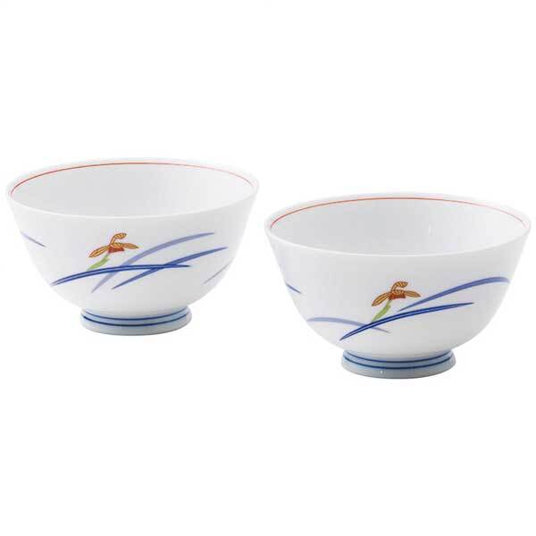 香蘭社 香蘭社 オーキッドブルーム 組飯碗 42801-2DOD拍卖