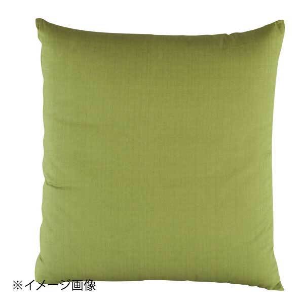 綿 座布団 つむぎ調無地 ふかみどり 460×460 セット拍卖