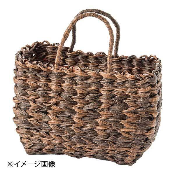 萬洋 樹脂ウォーターヒヤシンス手提げバッグ コーヒーブラウン 91-437拍卖