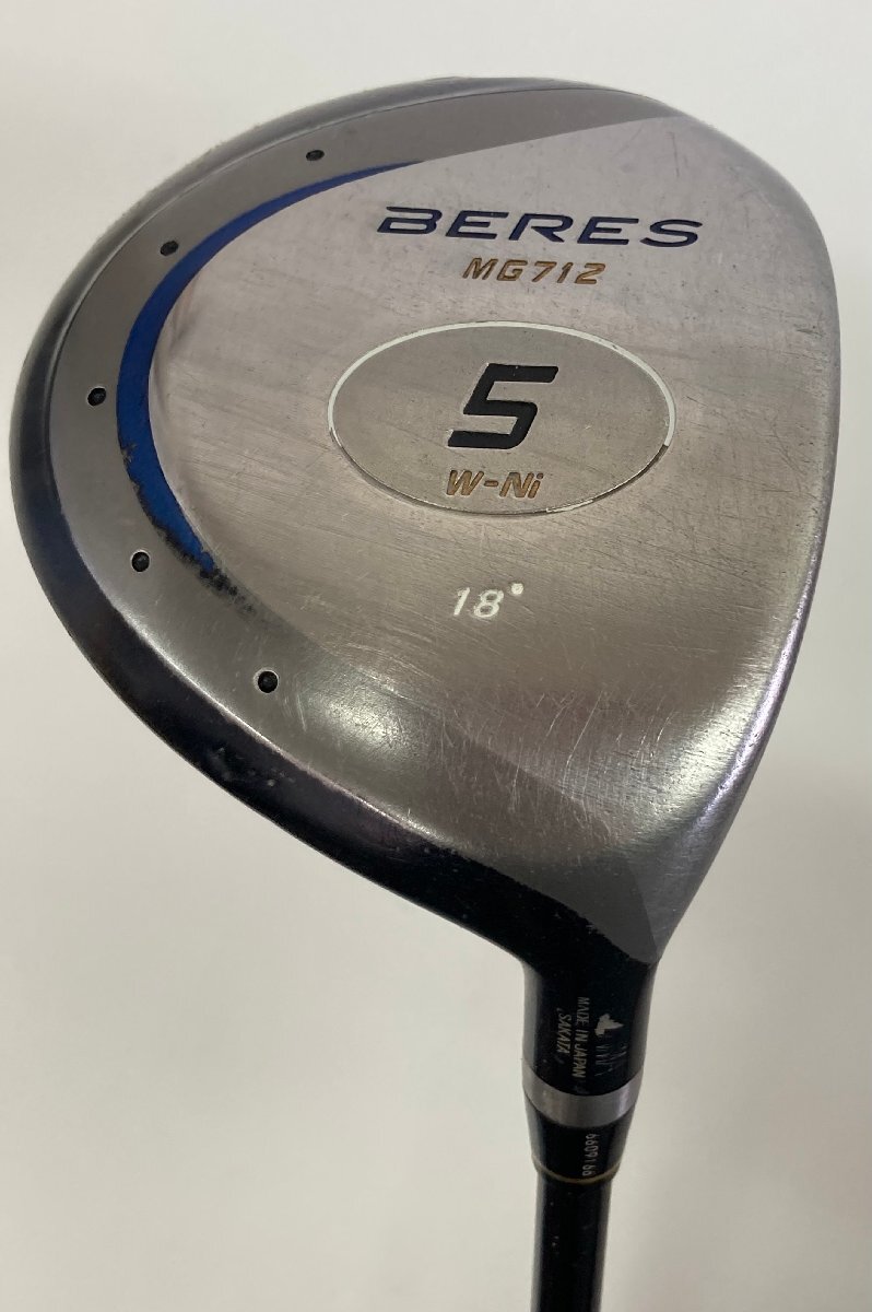 HONMA/BERES MG712 #5 フェアウェイウッド/ARMRQ B49 2star(Rフレックス)/18°拍卖