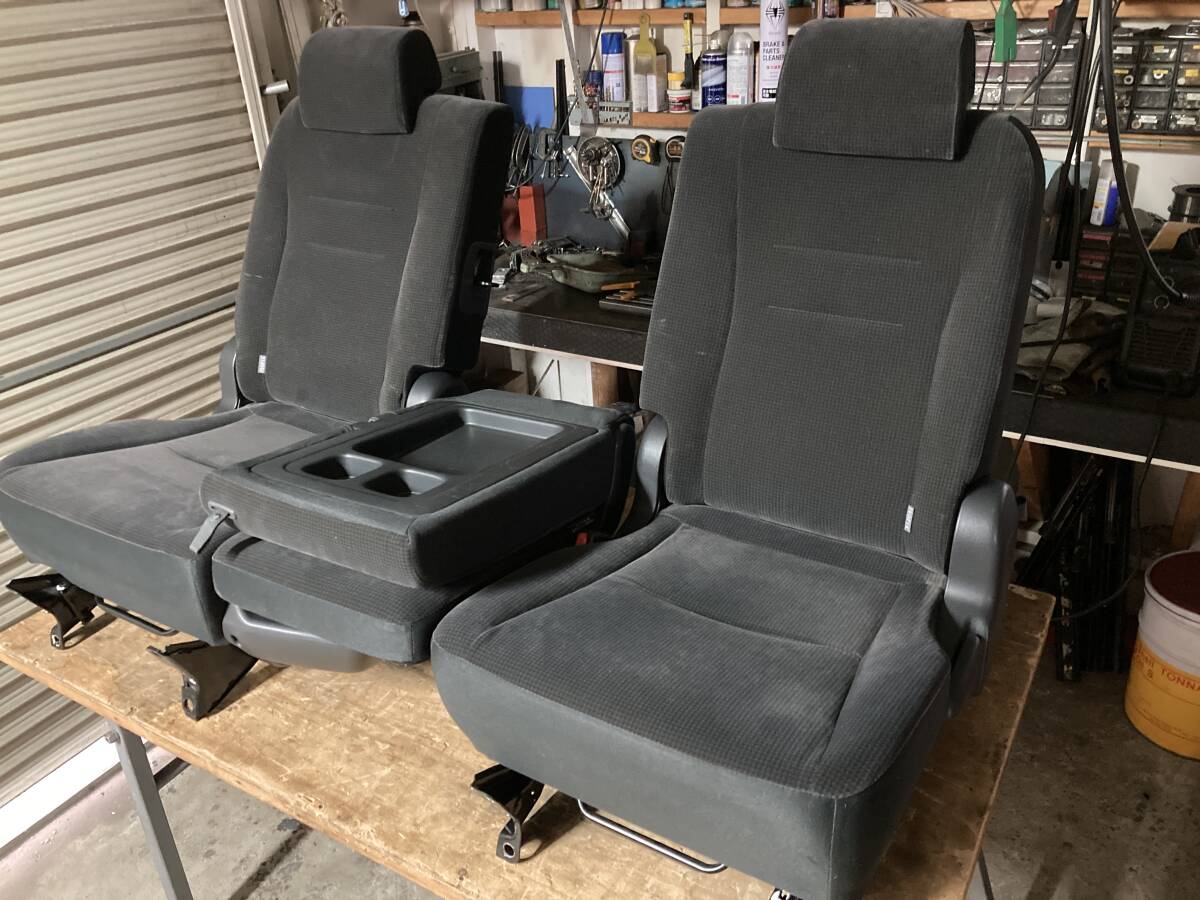 ハイエースバン用 流用セカンドシート 前後スライド折り畳み 専用フレームとのセットです NV350DXにも拍卖