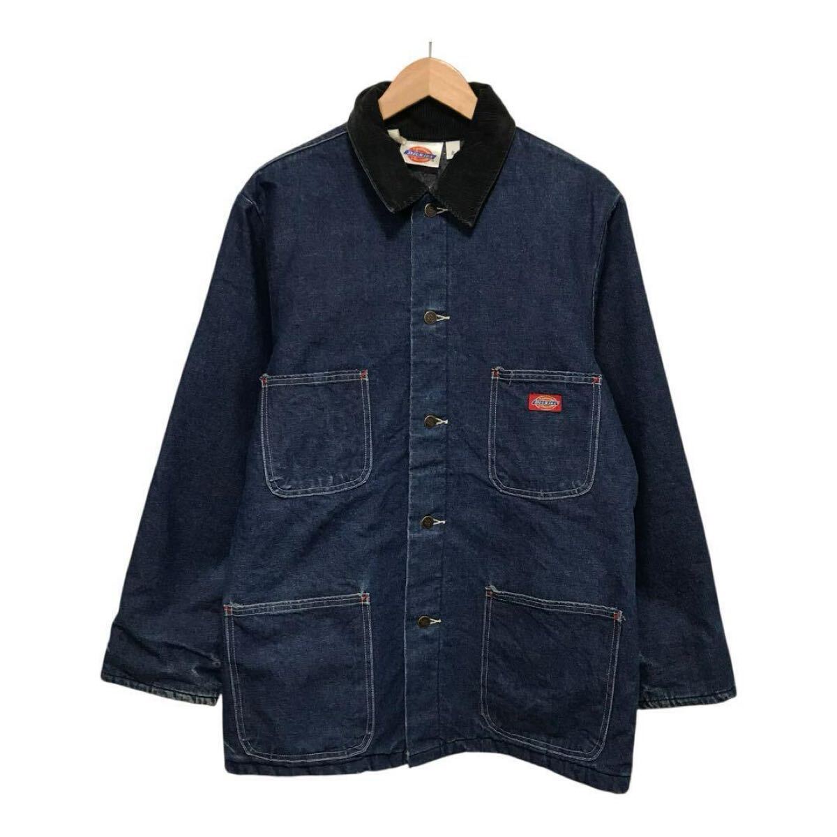 80s ディッキーズ ビンテージデニムカバーオール ワッペンロゴ USA製 40拍卖