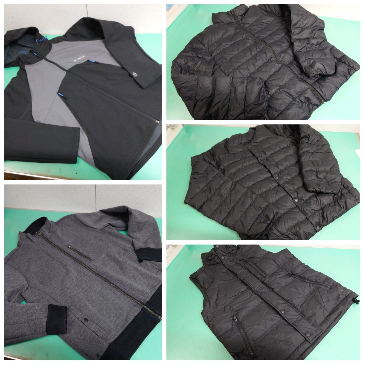 ●BANANA REPUBLIC フルジップソフトシェルジャケット/無印良品 ダウンジャケット/AMERICAN EAGLE ベスト/TULTEX マウンテンパーカー 5点③拍卖