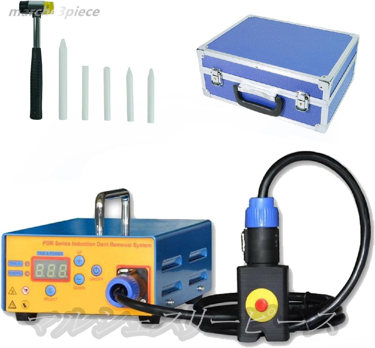 車 へこみ 修理 キット PDR工具 セット|凹み除去 ヒーター機能付き 自動車 ボディ 修理 工具 DIY プロ仕様拍卖