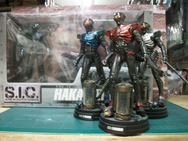 S.I.C. ハカイダー&バイク/ ブルーハカイダーシルバーハカイダーレッドハカイダーまとめてセット拍卖