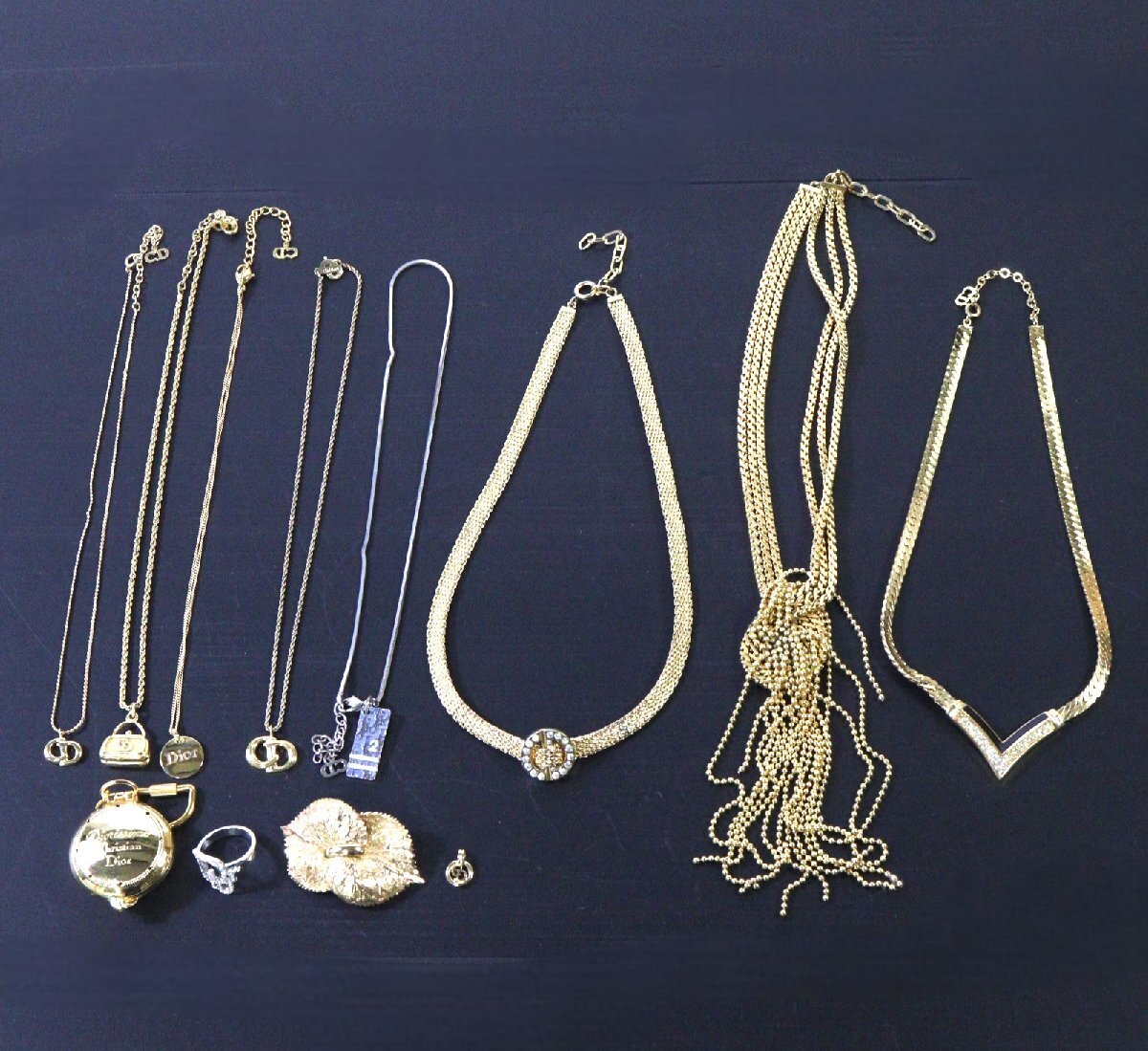【ト足】Christian Dior クリスチャン・ディオール アクセサリー まとめ ネックレス リング キーホルダー ブローチ イヤリング CM000CAA09拍卖