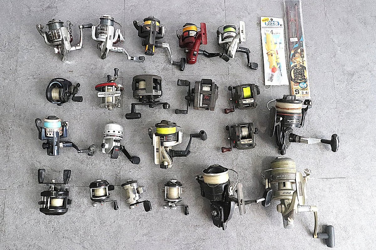 【ト長】リール各種 16点まとめ売り スピニングリール ベイトリール Daiwa OLYMPIC SHIMANO SILSTAR 等 仕掛 現状品IC000IOS65拍卖