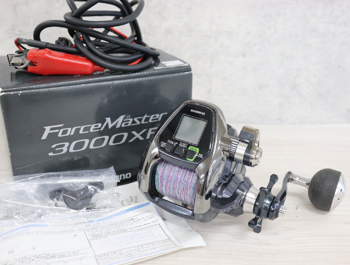 【行董】SHIMANO シマノ FORCEMASTER 3000XP フォースマスター 電動リール 動作未確認 船釣り 釣り具 釣り用品 AS211ABC69拍卖