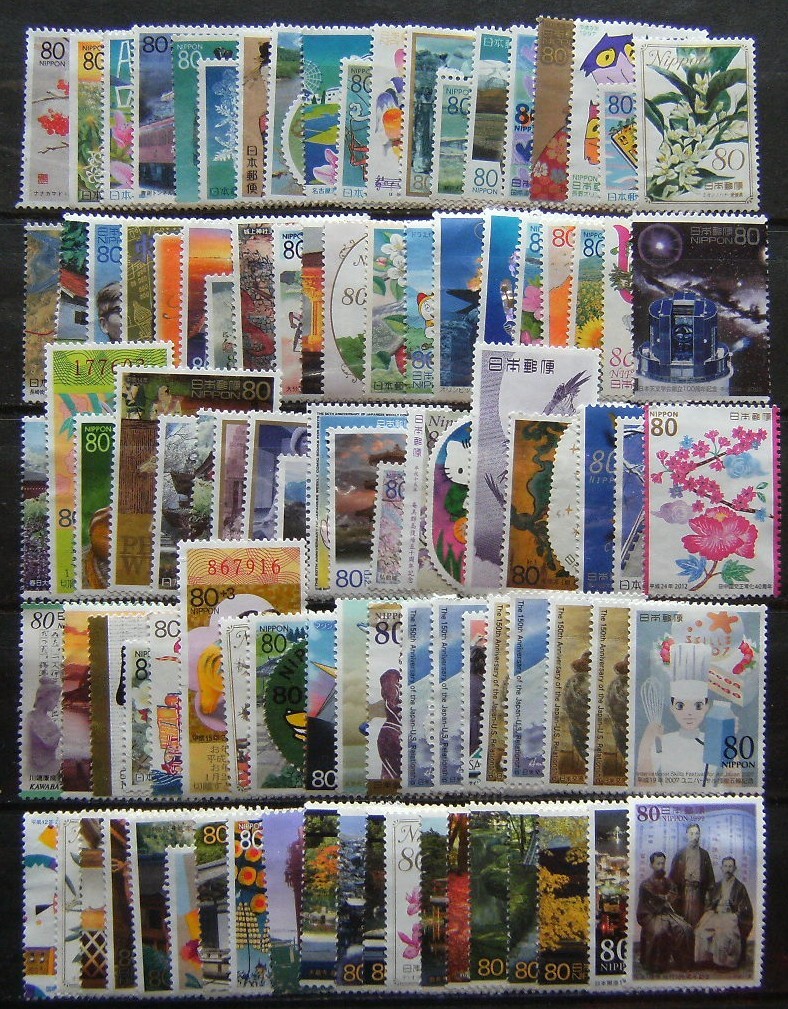 額面の50%スタート♪未使用糊落記念切手★8000円分拍卖