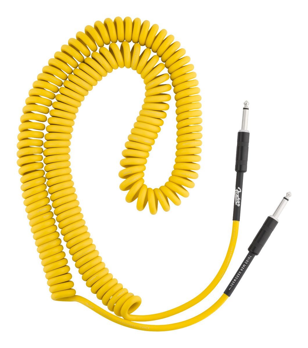 即決◆新品◆送料無料Fender 30’ Coil Cable Fender x Third Man Hardware Yellow フェンダー コイルケーブル 最長約9m カールコード拍卖