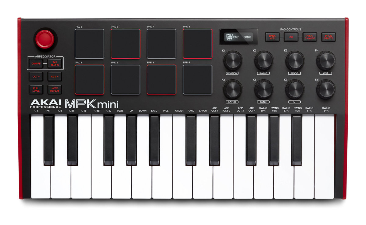 即決◆新品◆送料無料AKAI Professional MPK mini MK3 / コンパクト キーボード / パッドコントローラー拍卖