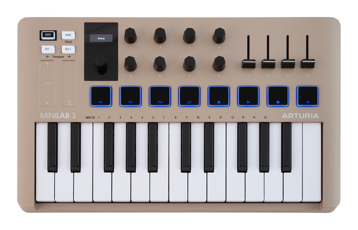 即決◆新品◆送料無料ARTURIA MINILAB 3 CHAMPAGNE アートリア コンパクト MIDIコントローラー拍卖