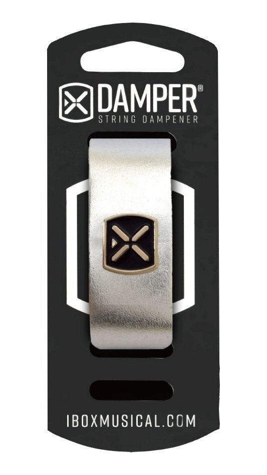 即決◆新品◆送料無料IBOX DMSM01 レザー/METALLIC SILVER SMALL-6弦ギター/アコギ/4弦ベース/ウクレレ用ストリングダンパーミューターフレ拍卖