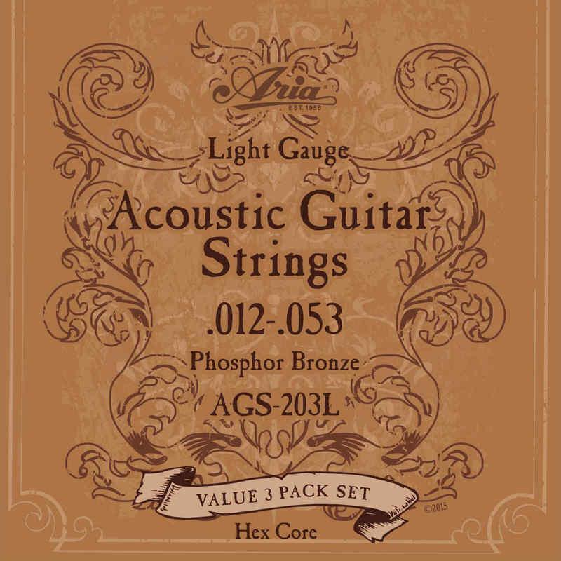 即決◆新品◆送料無料Aria AGS-203L×12パック(計36セット)(アコギ拍卖