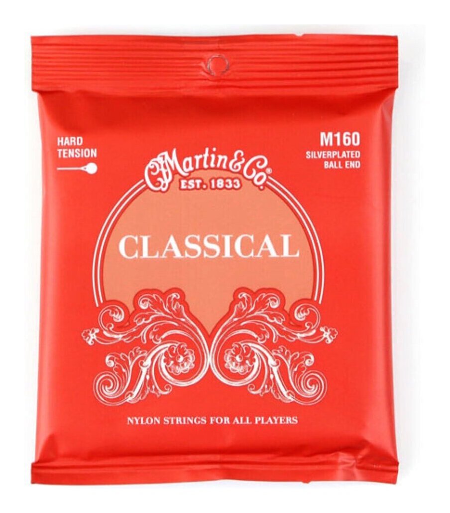 即決◆新品◆送料無料Martin M160×1(シルバープレイテッド巻弦のボールエンド仕様マーチンクラシックギター弦ナイロン弦/メール便拍卖