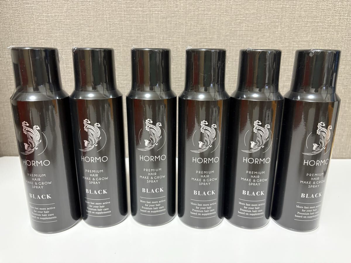 ホルモ プレミアム ヘアメイク&グロウスプレー ブラック 6本拍卖