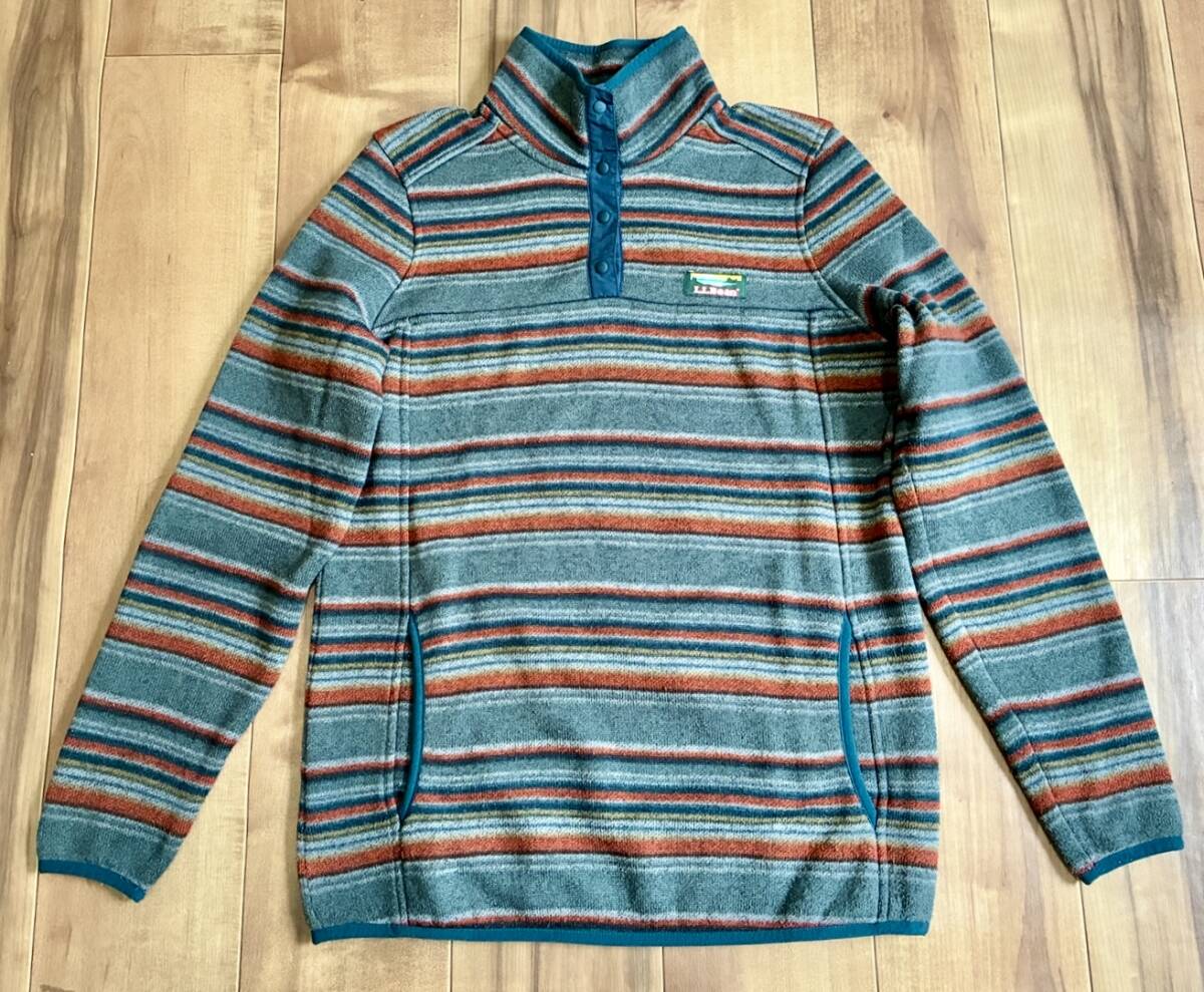 LLbean エルエルビーン ボーダー セーター フリースジャケット S拍卖