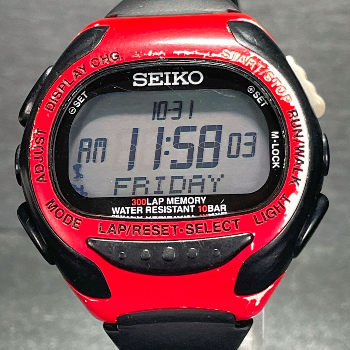 SEIKO セイコー SUPER RUNNERS スーパーランナーズ S670-00A0 腕時計 デジタル クオーツ 多機能 カレンダー 新品電池交換済み 動作確認済み拍卖
