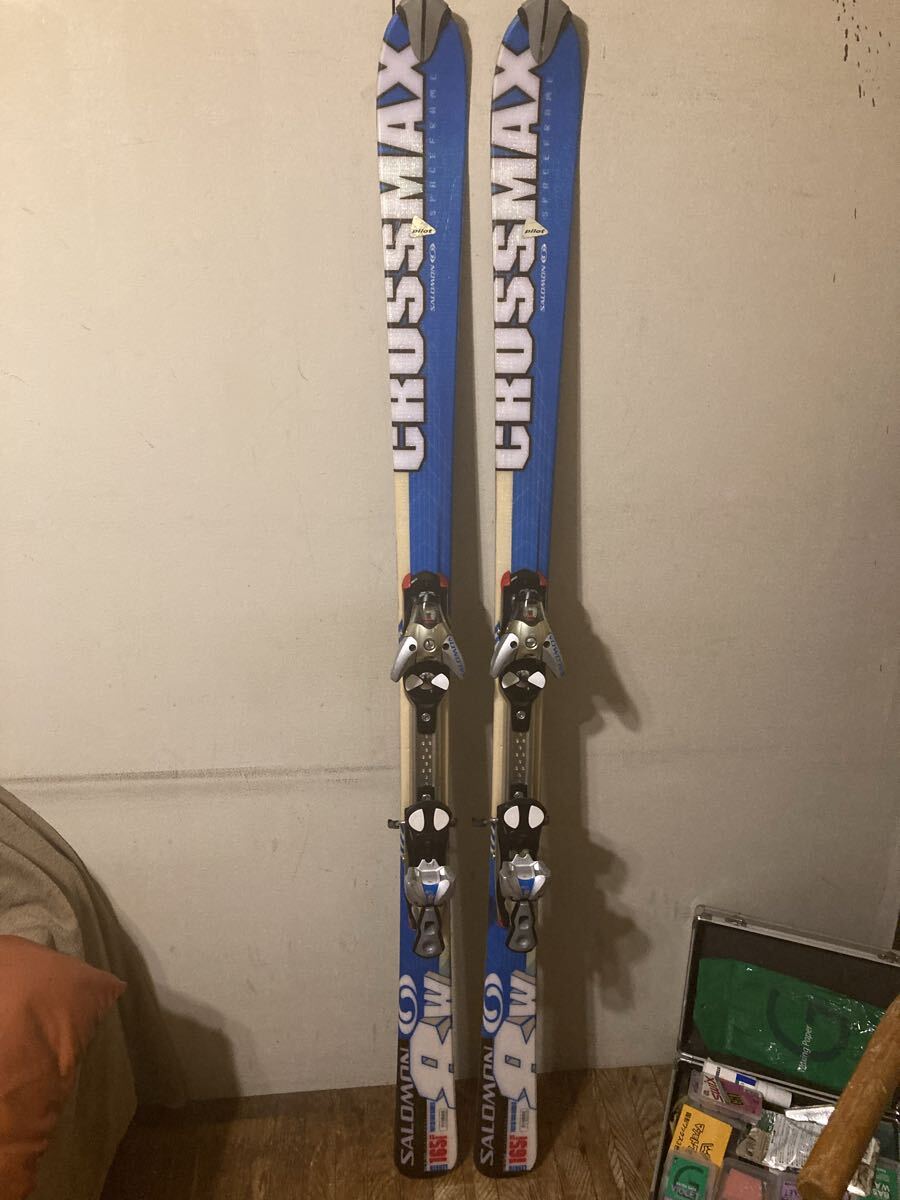★ SALOMON サロモンCROSSMAX+サロモンS810tiセット★オールラウンドモデル★WAXメンテ済★激安スタート! スキー板拍卖