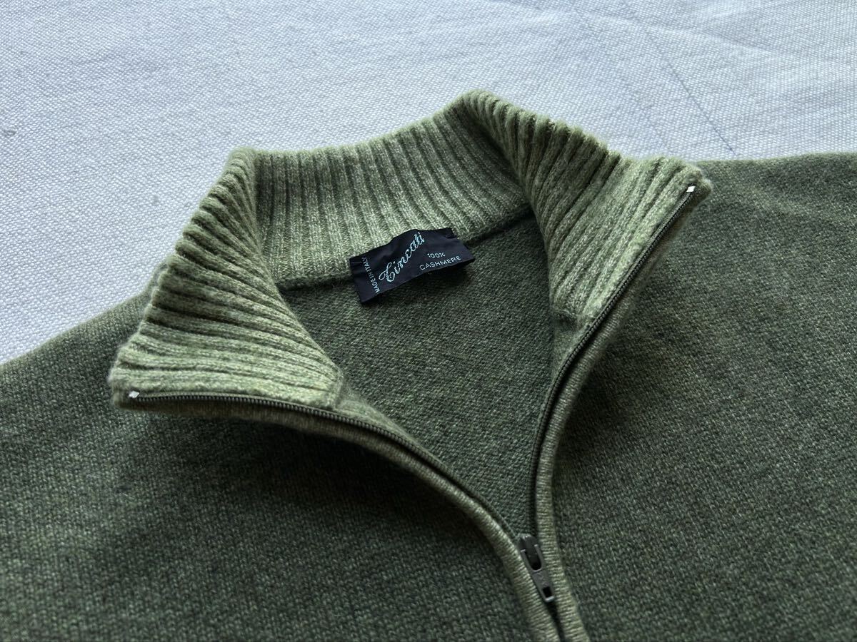 TINCATI Cashmere Half Zip Sweater ティンカーティ カシミア カシミヤ ハーフジップセーター tie your tie seminara maro fedeli拍卖