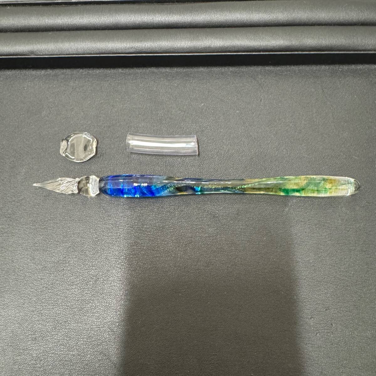 1657道|ガラスペン スタジオ嘉硝 ソーダ ハンドメイド 1円スタート♪拍卖