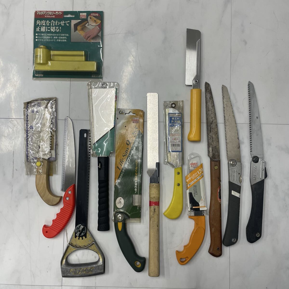 のこぎり 12本+マルチアングルソーガイド 1点 まとめ拍卖