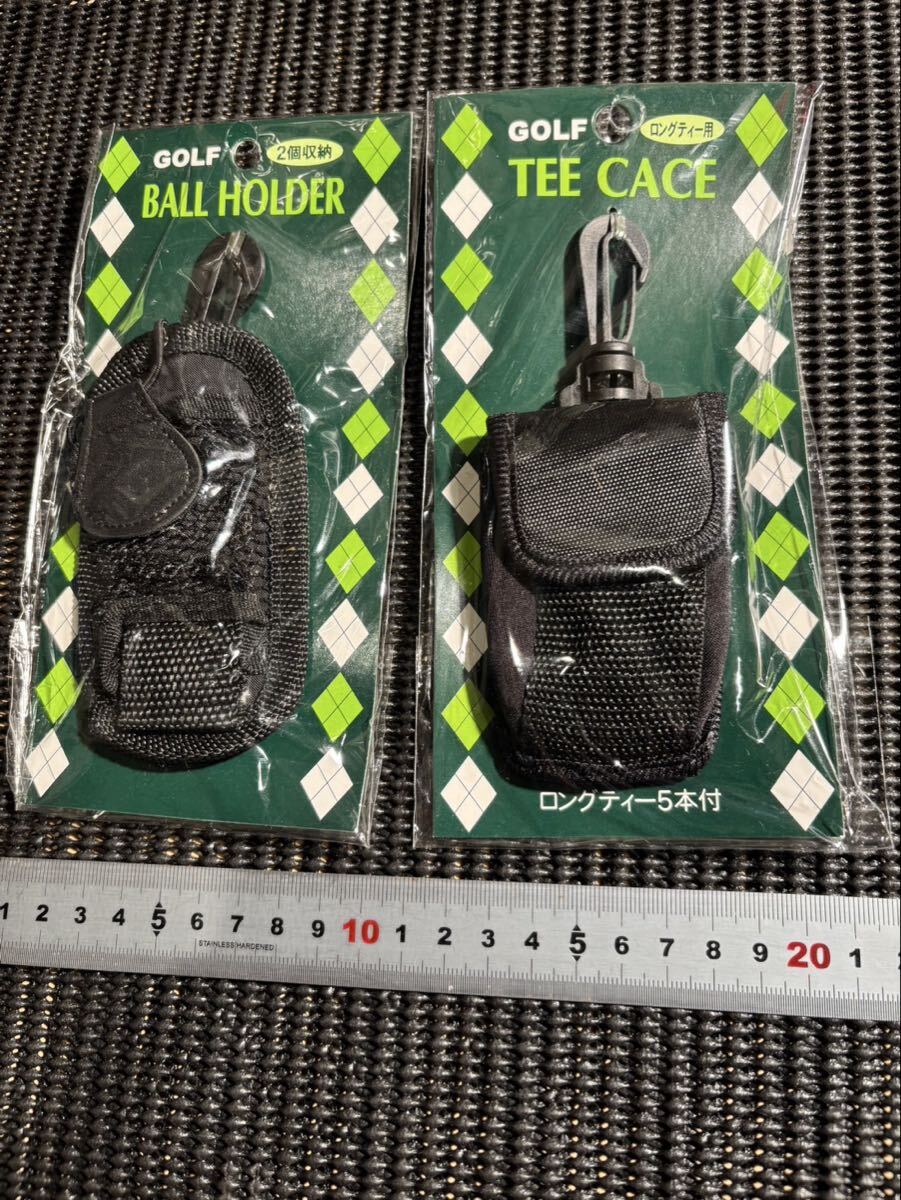 新品 ゴルフ ボールホルダー ティーケース 2個セット拍卖