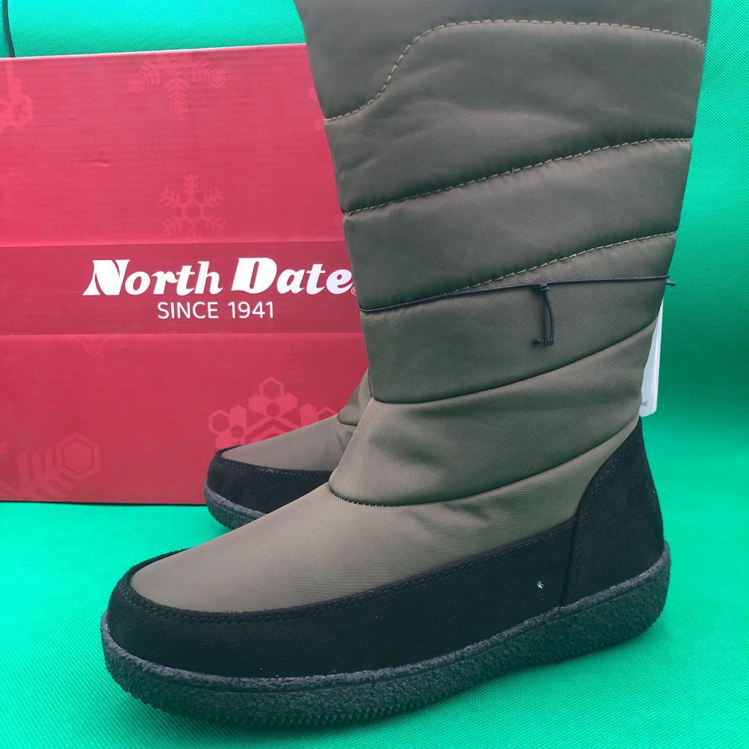 ノースデート ロングブーツ ダウン スパイク付き 24.5cm★新品 送料無料★ウィンター シューズ 冬靴 防水 防滑 防寒 ブーティ 5714449拍卖