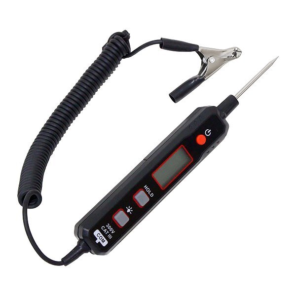 直流 電圧検電器 車電圧 サーキットテスター 通電確認 導通確認 検電ドライバー LED プローブ DC0.8V-100V 全長200cm クリップ式拍卖