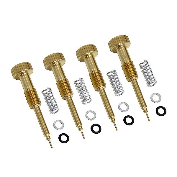 キャブレター パイロットスクリュー ケイヒン CVK30/32/34/36/40 4個 セット エアスクリュー 社外品 KAWASAKI Dトラッカー拍卖