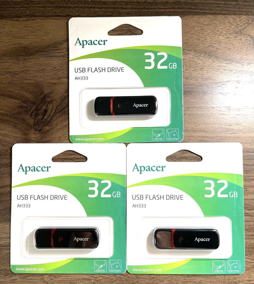 USBメモリー32GB Apacerブランド キャップ式【3個セット】拍卖