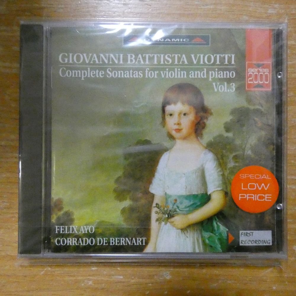 8007144620042;【未開封/CD】AYO, DE BERNART / VIOTTI: COMPLETE SONATAS FOR VIOLIN & PIANO VOL.3(S2004)拍卖