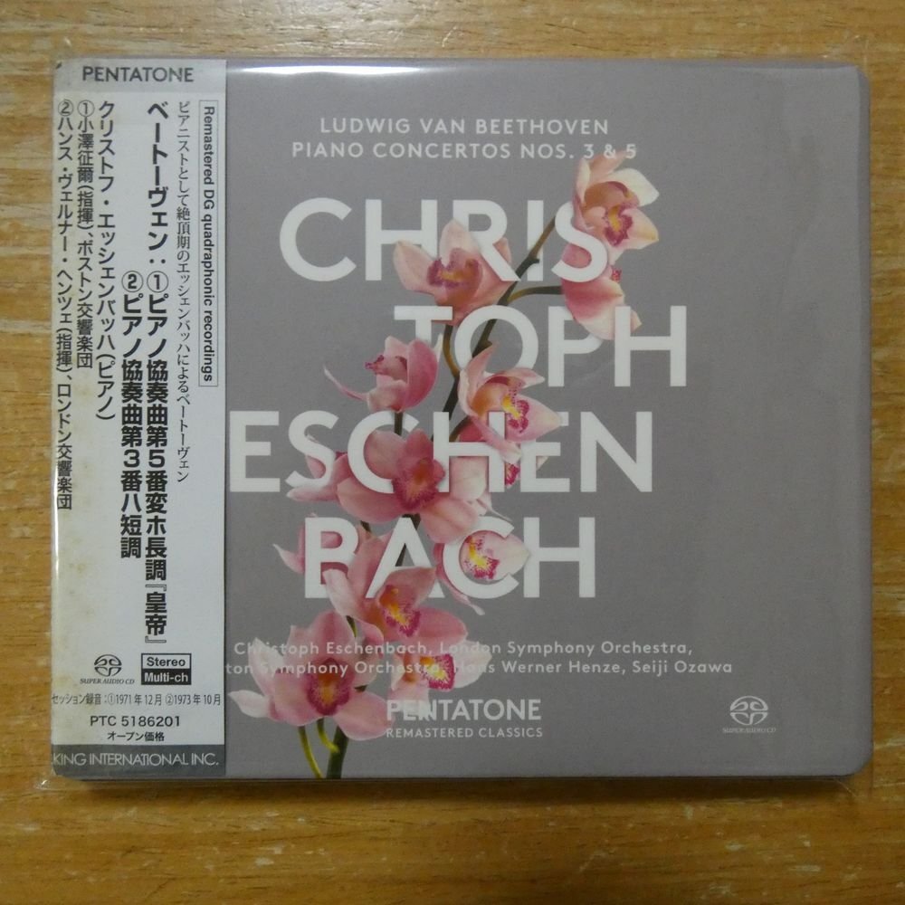 827949020162;【ハイブリッドSACD】エッシェンバッハ/小澤征爾 / ベートーヴェン:ピアノ協奏曲第5番「皇帝」第3番(PTC5186201)拍卖