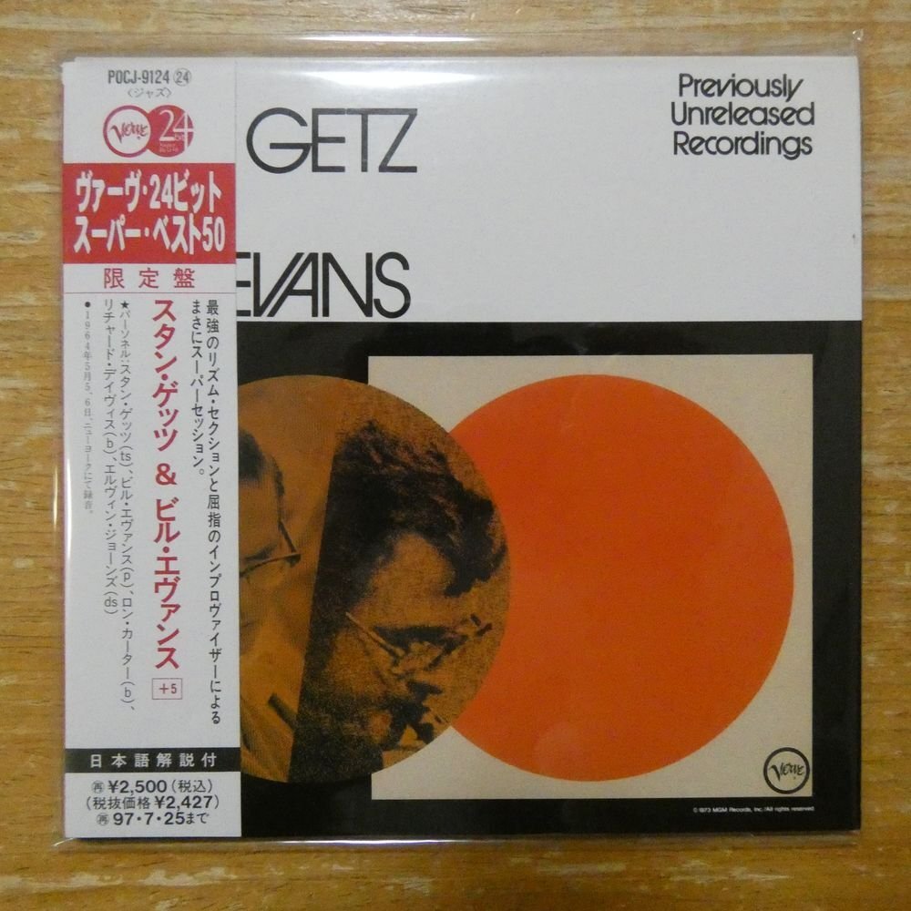 4988005160249;【24bit/CD】スタン・ゲッツ/ビル・エヴァンス+5 / S・T(紙ジャケット仕様) POCJ-9124拍卖