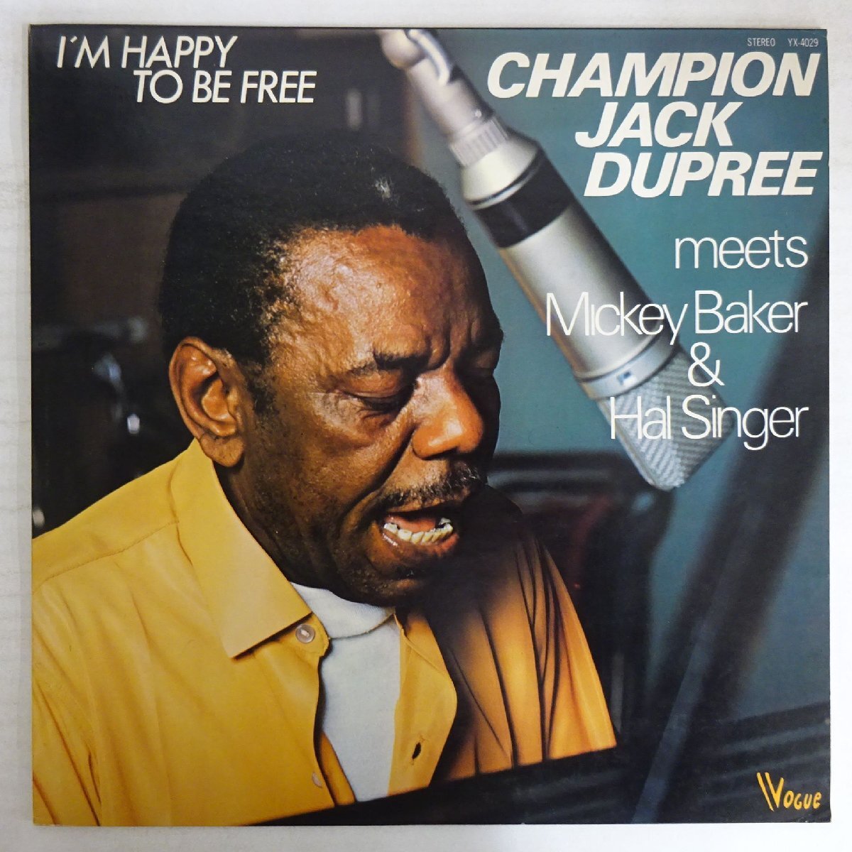 20002754;【国内盤/Vogue】Champion Jack Dupree Meets Mickey Baker & Hal Singer / I'm Happy To Be Free拍卖