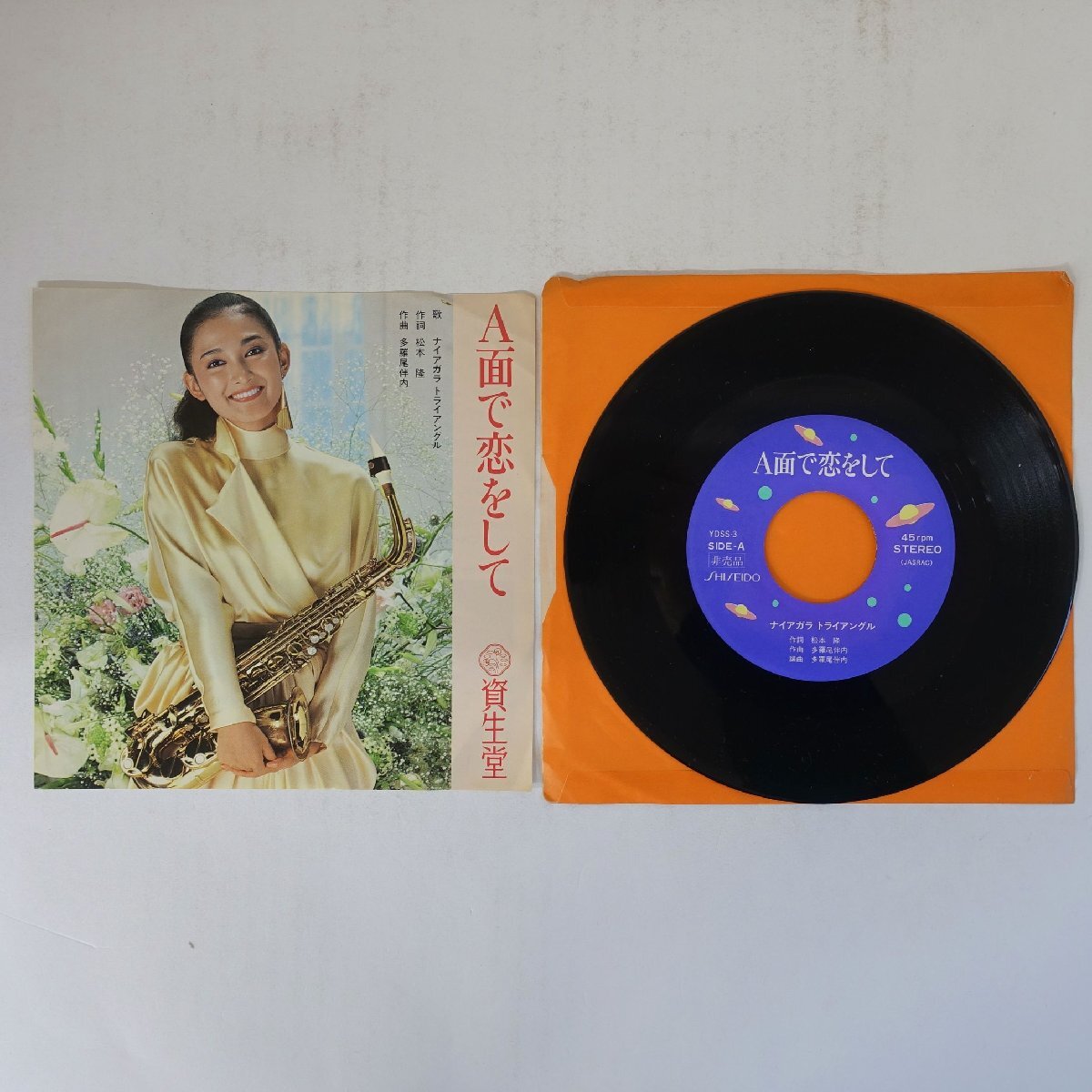 19004933;【国内盤/非売品/7inch】ナイアガラ トライアングル / A面で恋をして拍卖